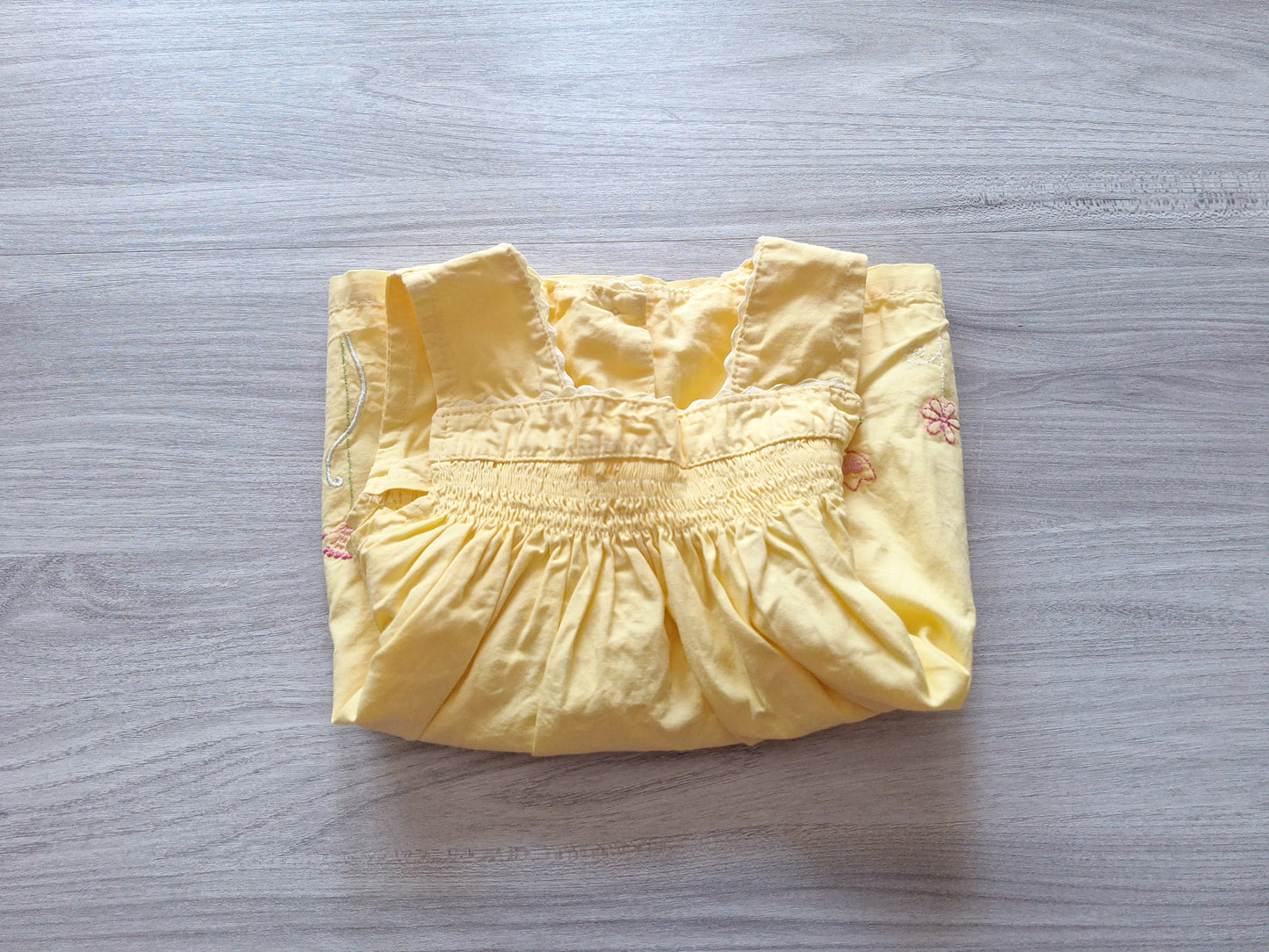 BabyChic Kleid Blumenstickerei 68