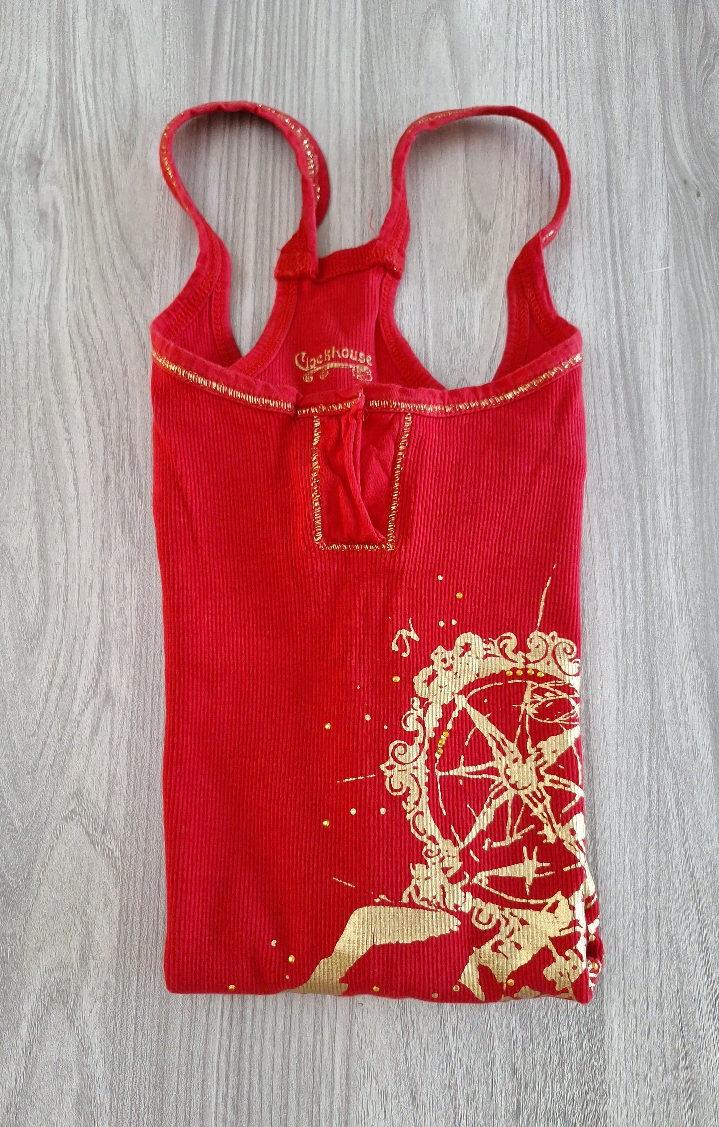 Clockhouse Trägertop Gold 38