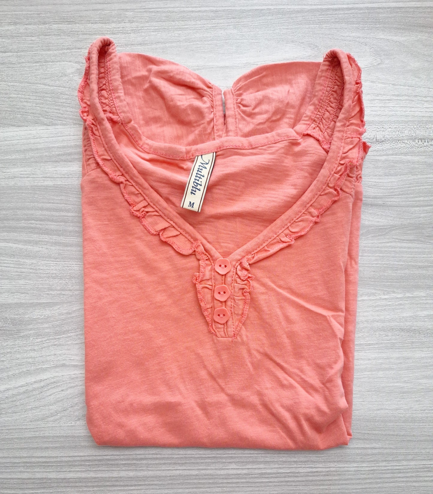 Multiblu T-Shirt Rüschen 38