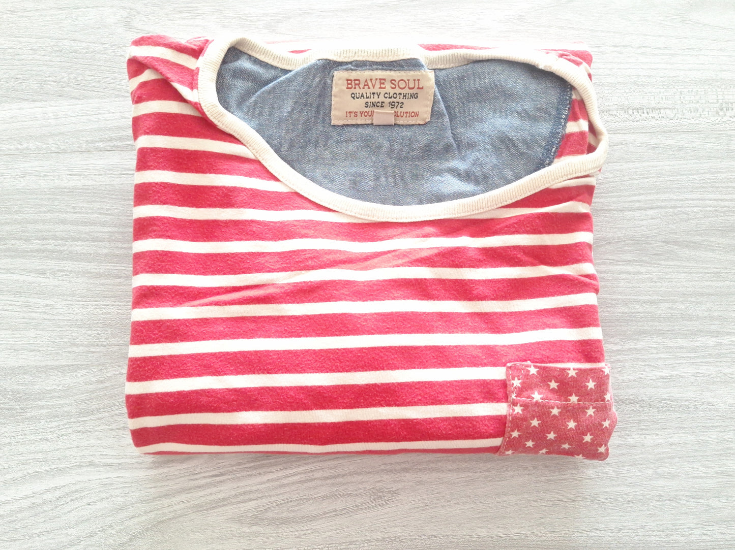 Brave Soul T-Shirt Streifen XL