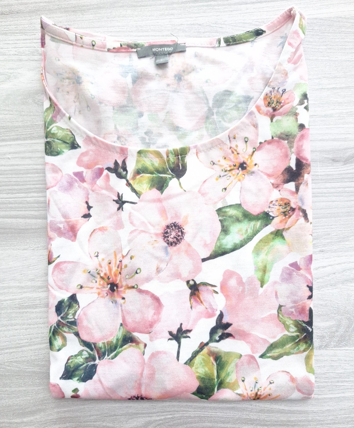 Montego T-Shirt Blumen 40