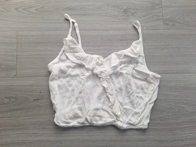Tally Weijl Crop Top Rüschen 36