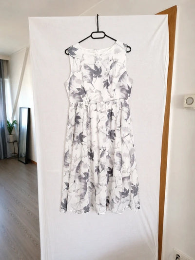 Yishiqi Chiffonkleid Blumenmuster 40