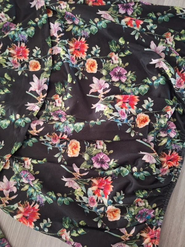 Amisu Carmenbluse Blumen 38
