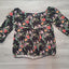 Amisu Carmenbluse Blumen 38