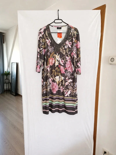 Taifun Midikleid Perlen 44