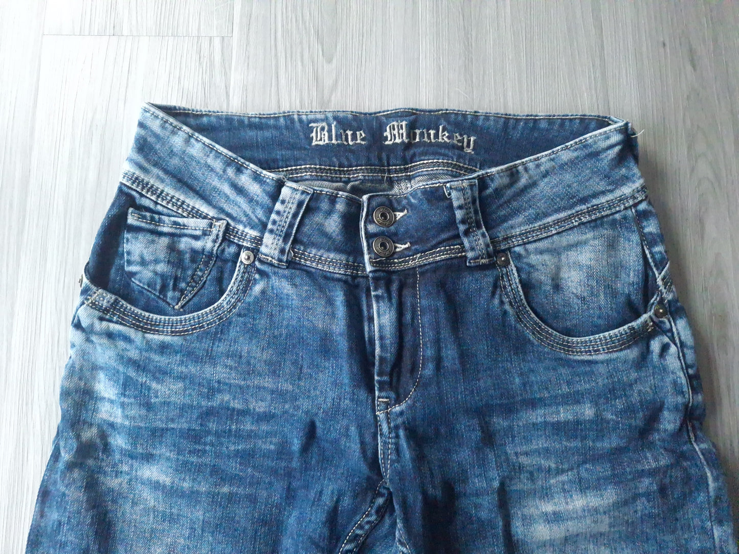 Blue Monkey Slim Fit Röhrenjeans W29 L32 36