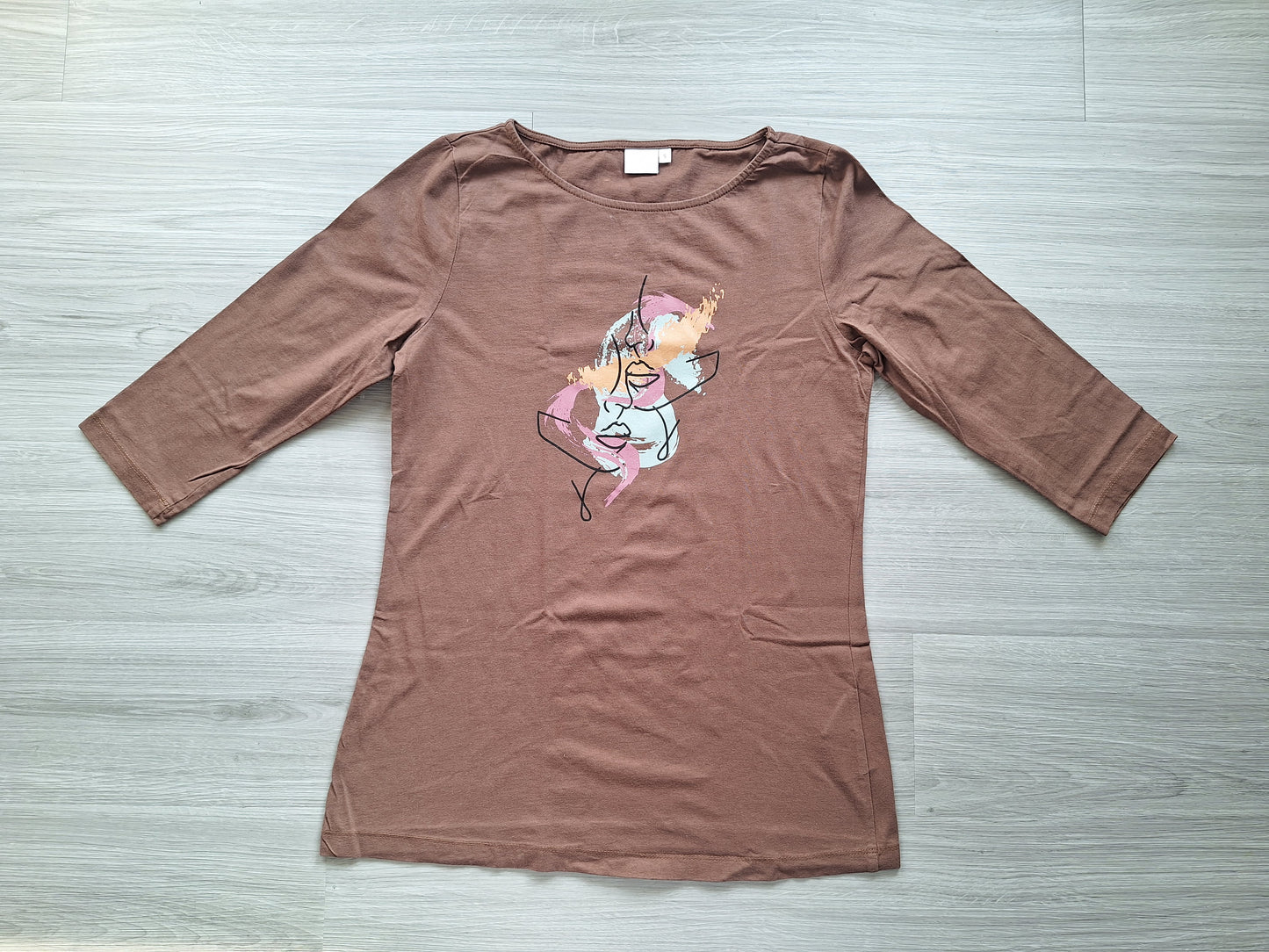 Reken Maar Longsleeve Gesichtsprint 36