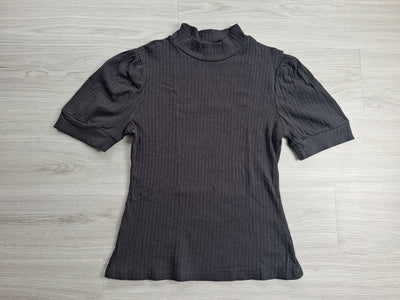 Shein Rippshirt Puffärmeln 36