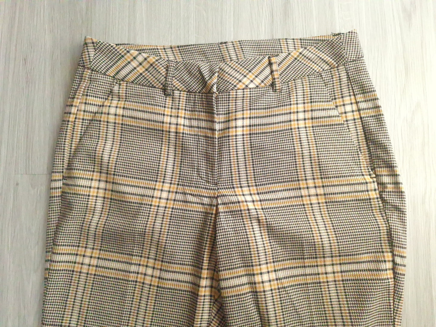 Yessica Slim Fit Stoffhose Karo 36