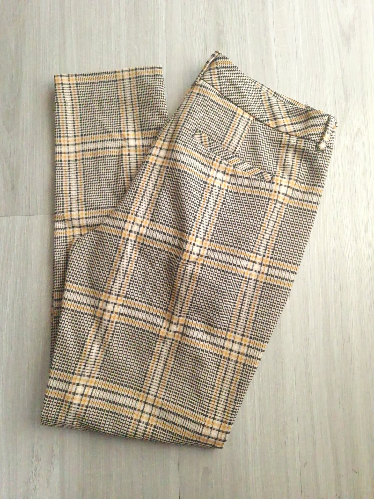 Yessica Slim Fit Stoffhose Karo 36