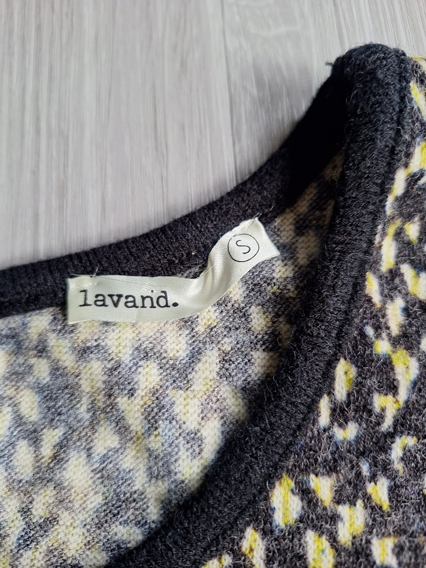 Lavand Strickkleid Musterkleid 36