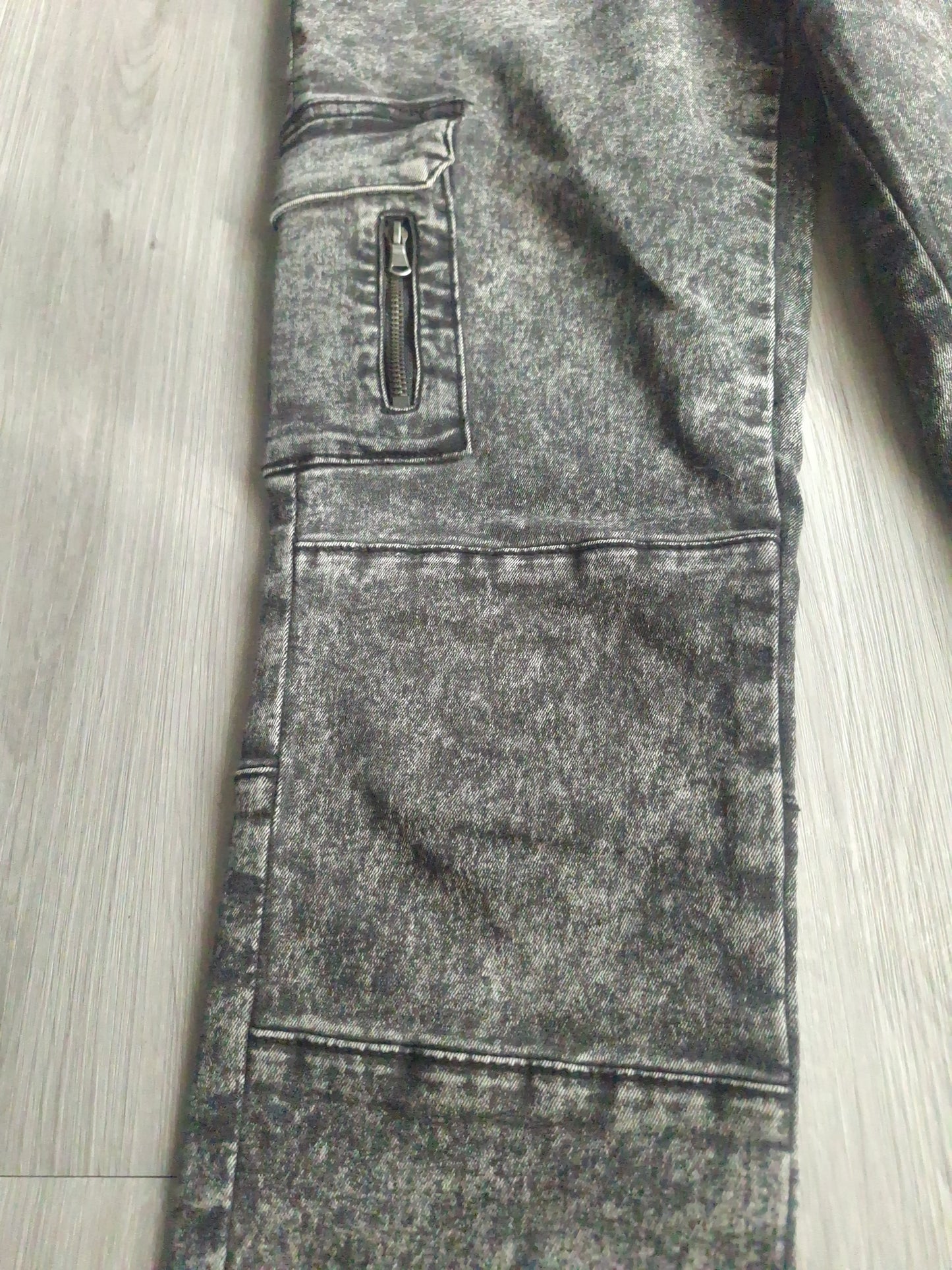 Peace & Love Cargo Jeans Acid Wash 36