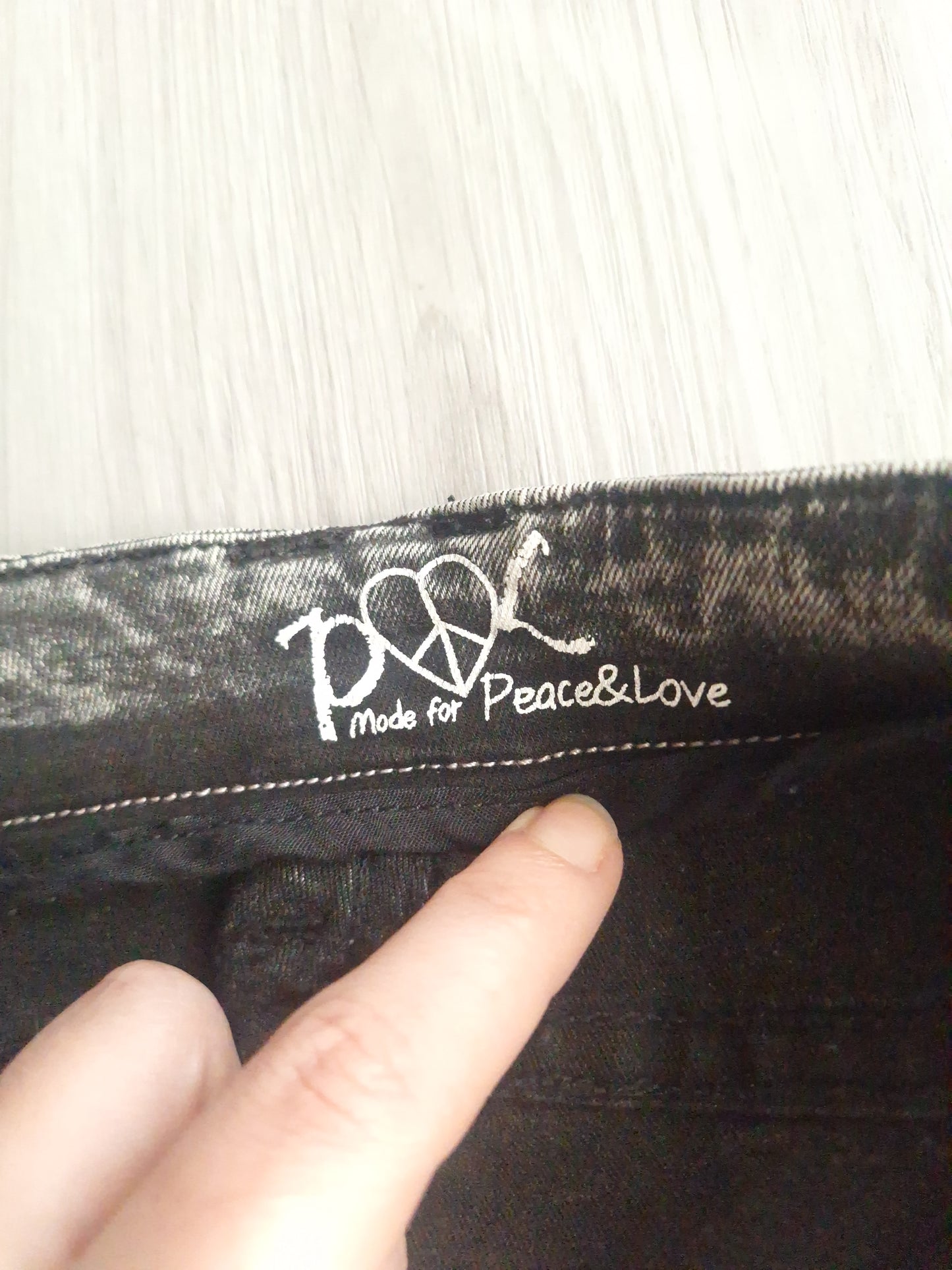 Peace & Love Cargo Jeans Acid Wash 36
