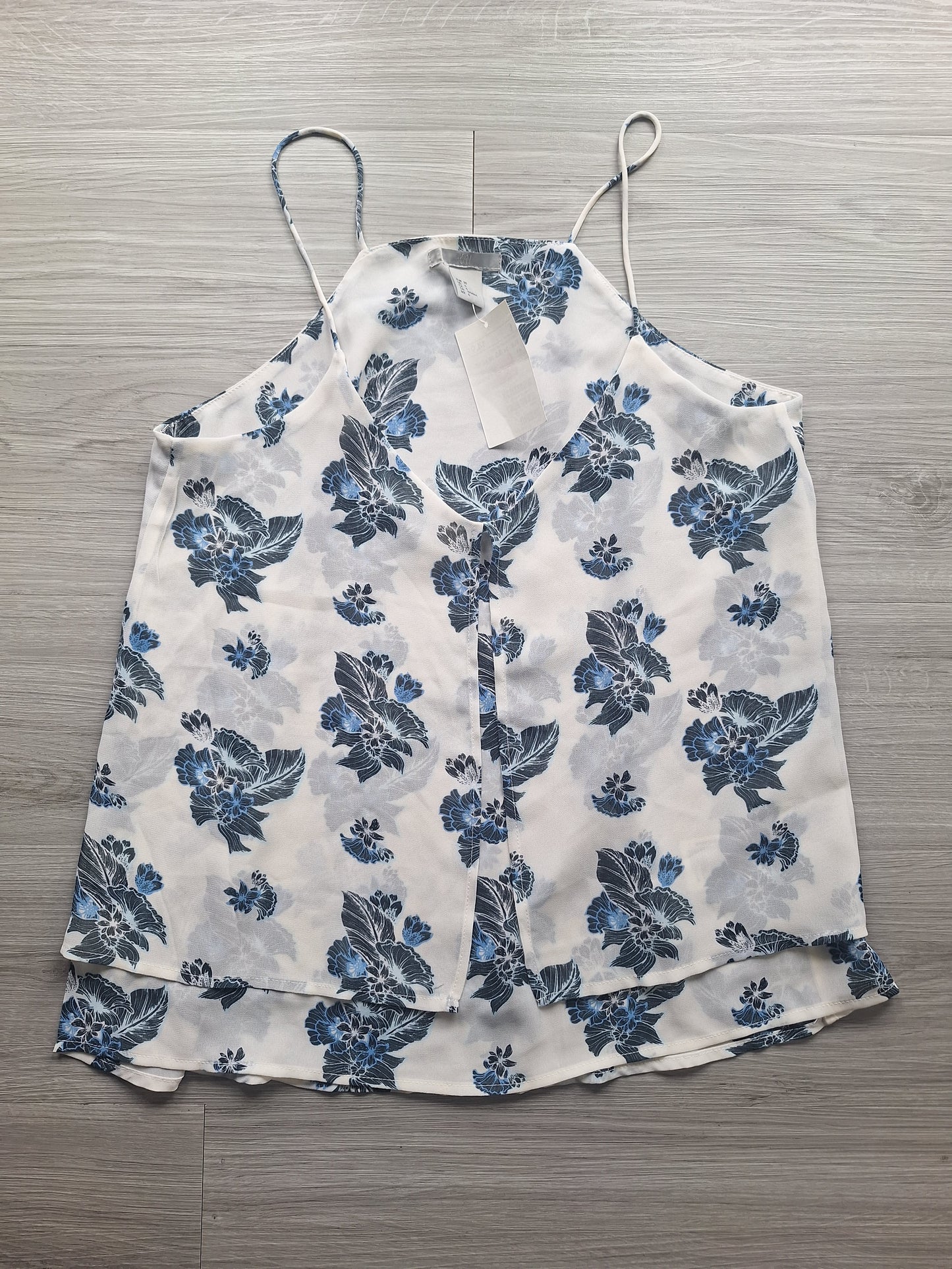 H&M Spaghettitop Blumenprint 36
