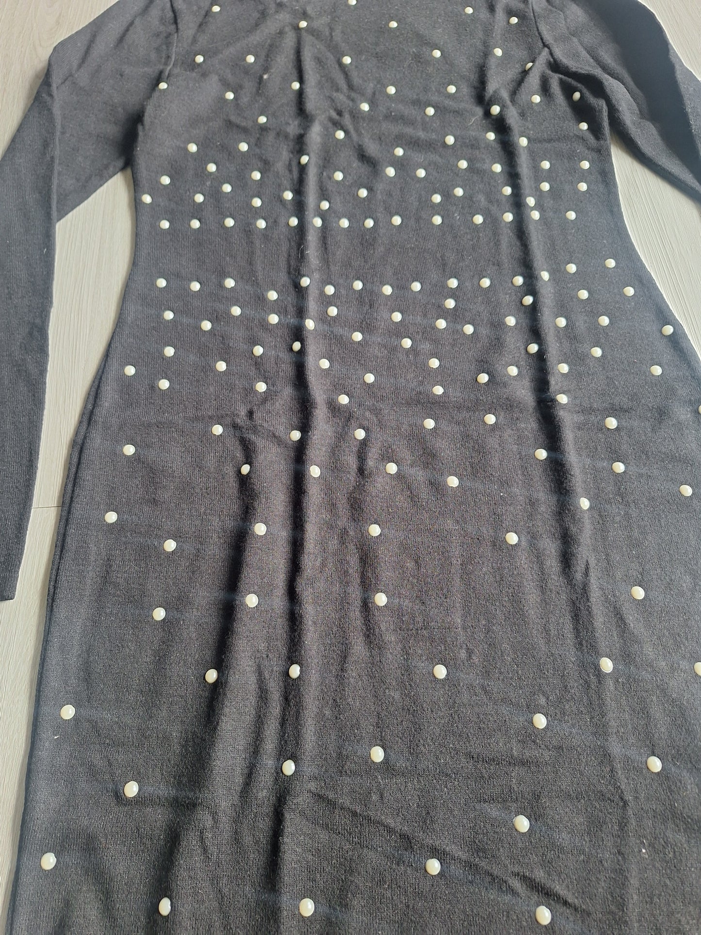 Bodyflirt Strickkleid Nietenoptik 36/38