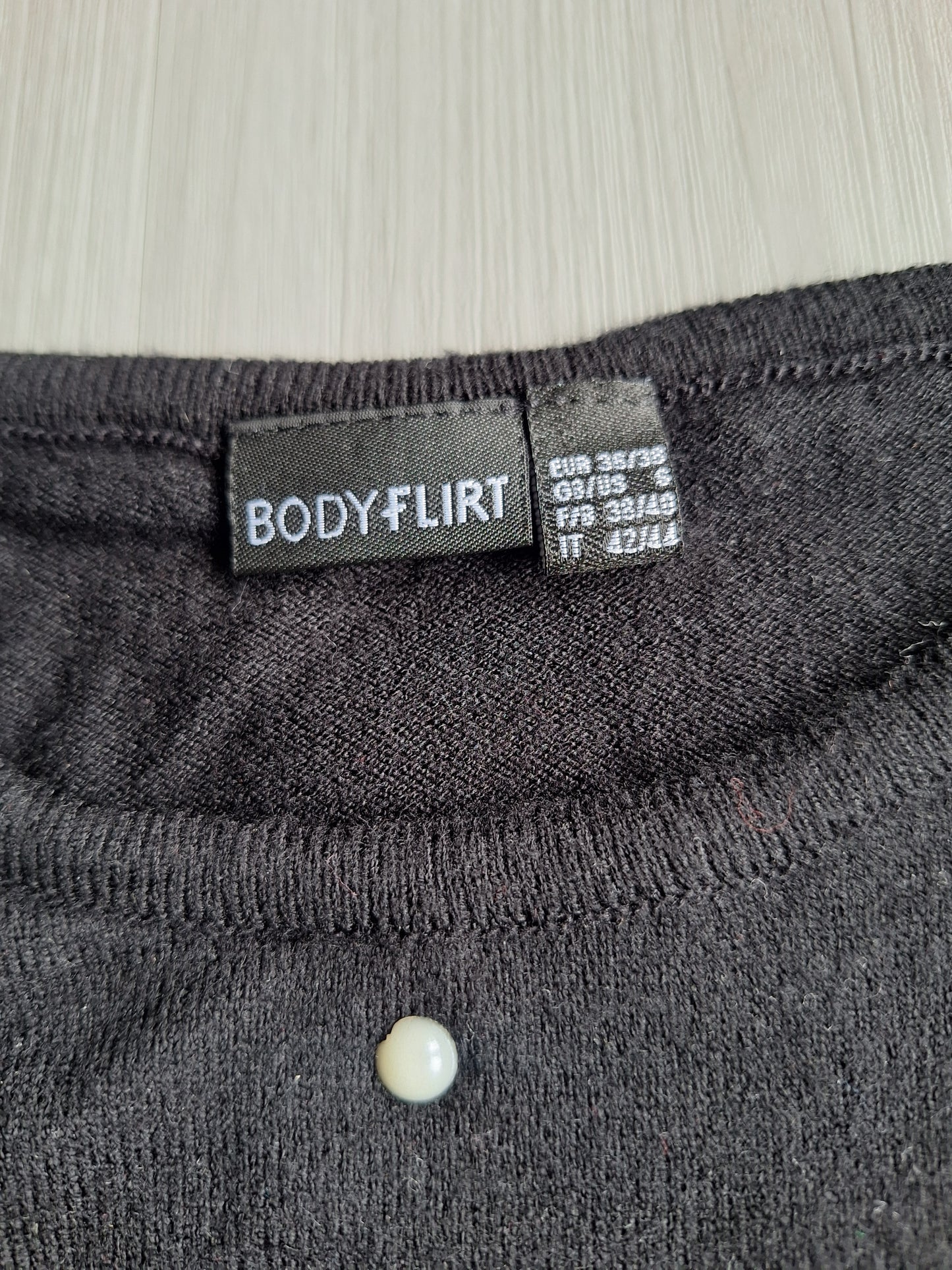 Bodyflirt Strickkleid Nietenoptik 36/38
