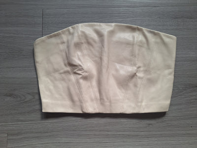 Zara Bandeau Top Kunstleder 36