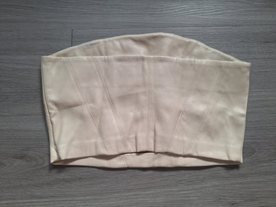 Zara Bandeau Top Kunstleder 36