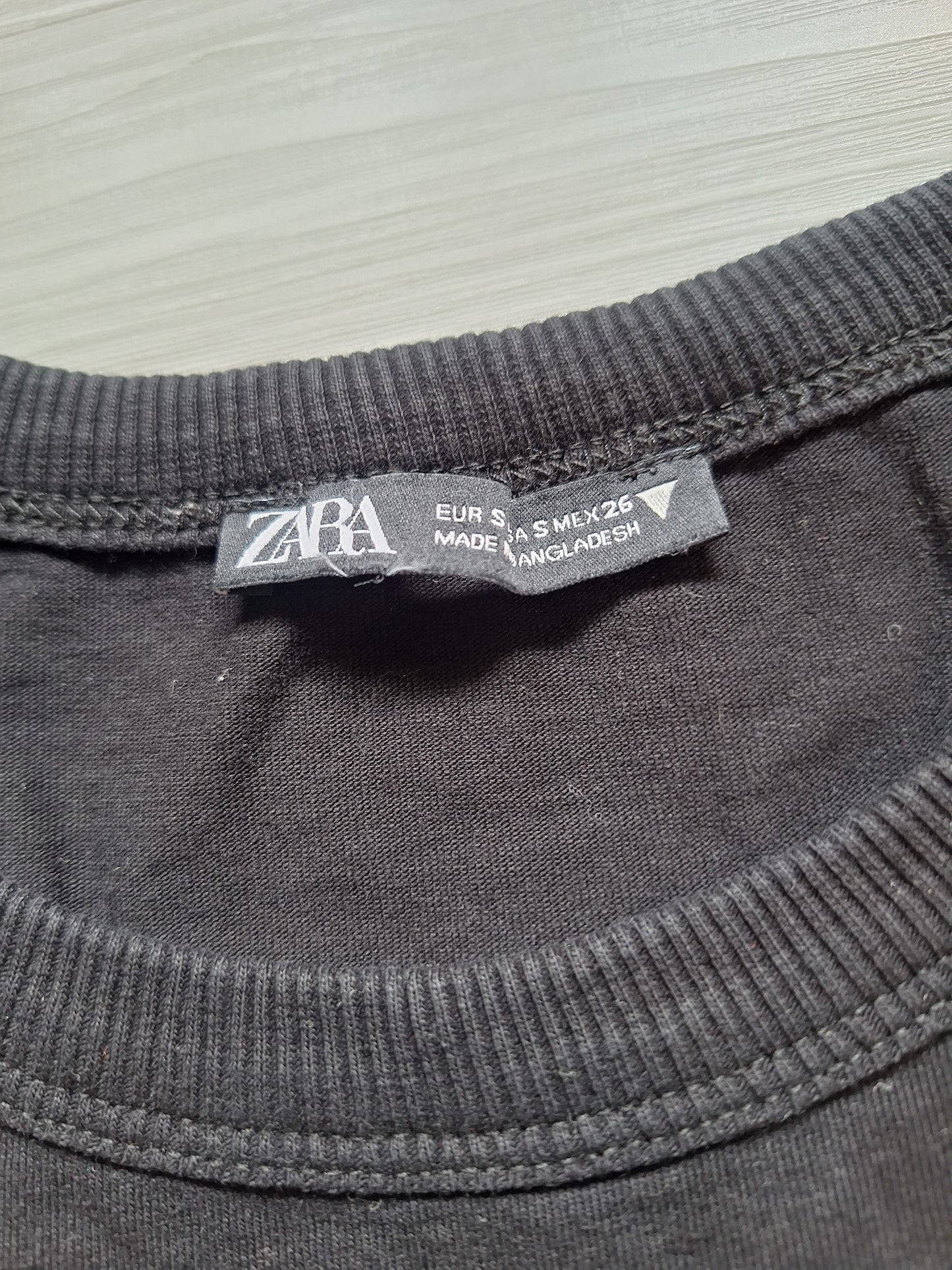 Zara Crop Shirt Raffung 36