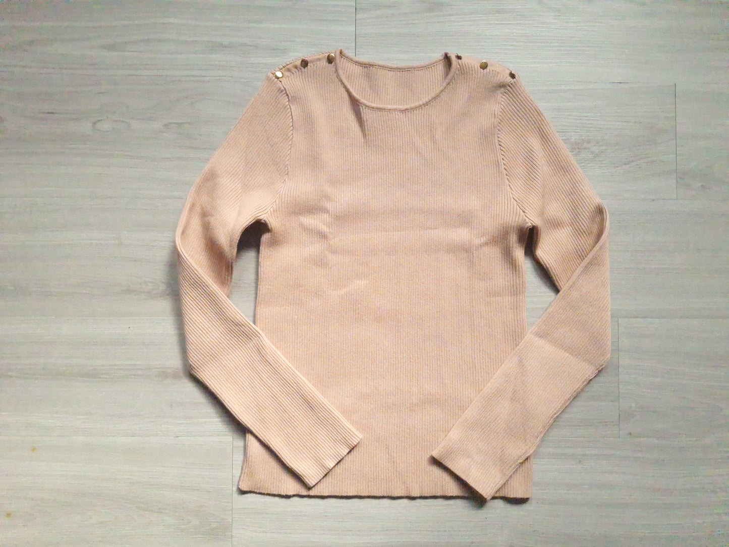 Rippstrick Pullover Langarm 38