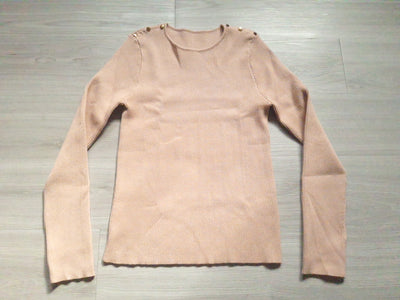 Rippstrick Pullover Langarm 38