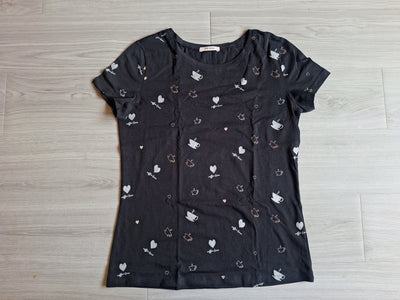 Orsay T-Shirt Kaffeeprint 36