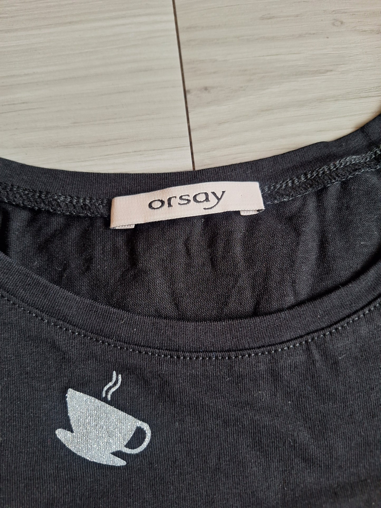 Orsay T-Shirt Kaffeeprint 36