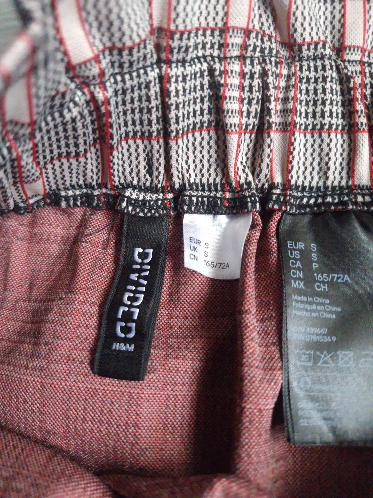 H&M Divided Glencheck Rock 36