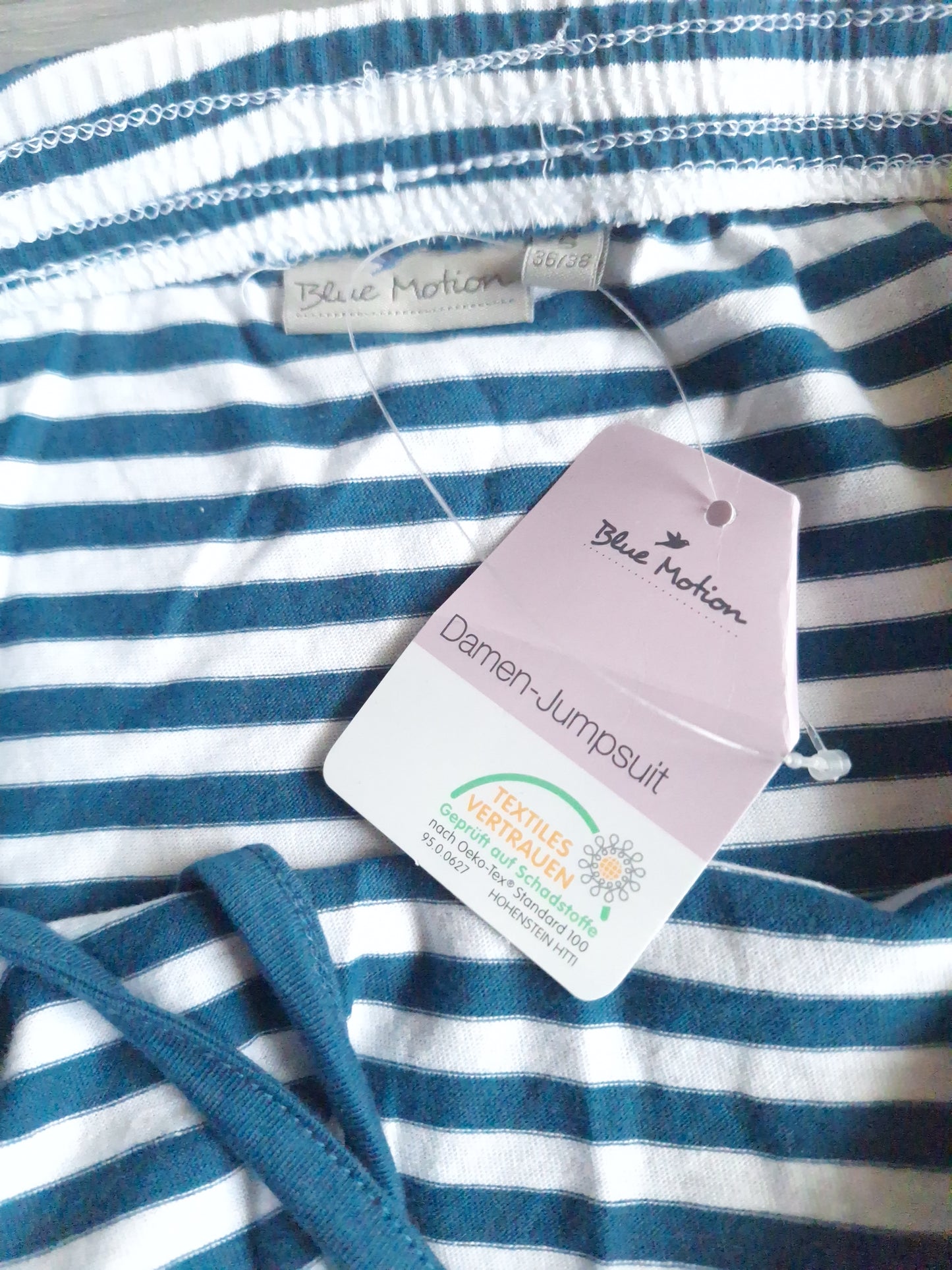 Blue Motion Bandeau Jumpsuit 36