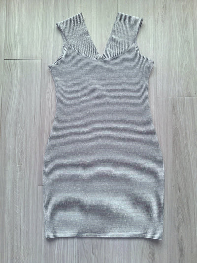 Mango Streifenkleid 38