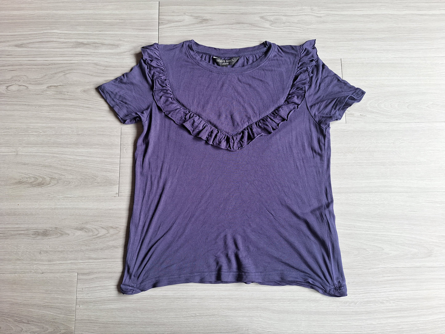 Brave Soul Viskoseshirt Rüschen 36