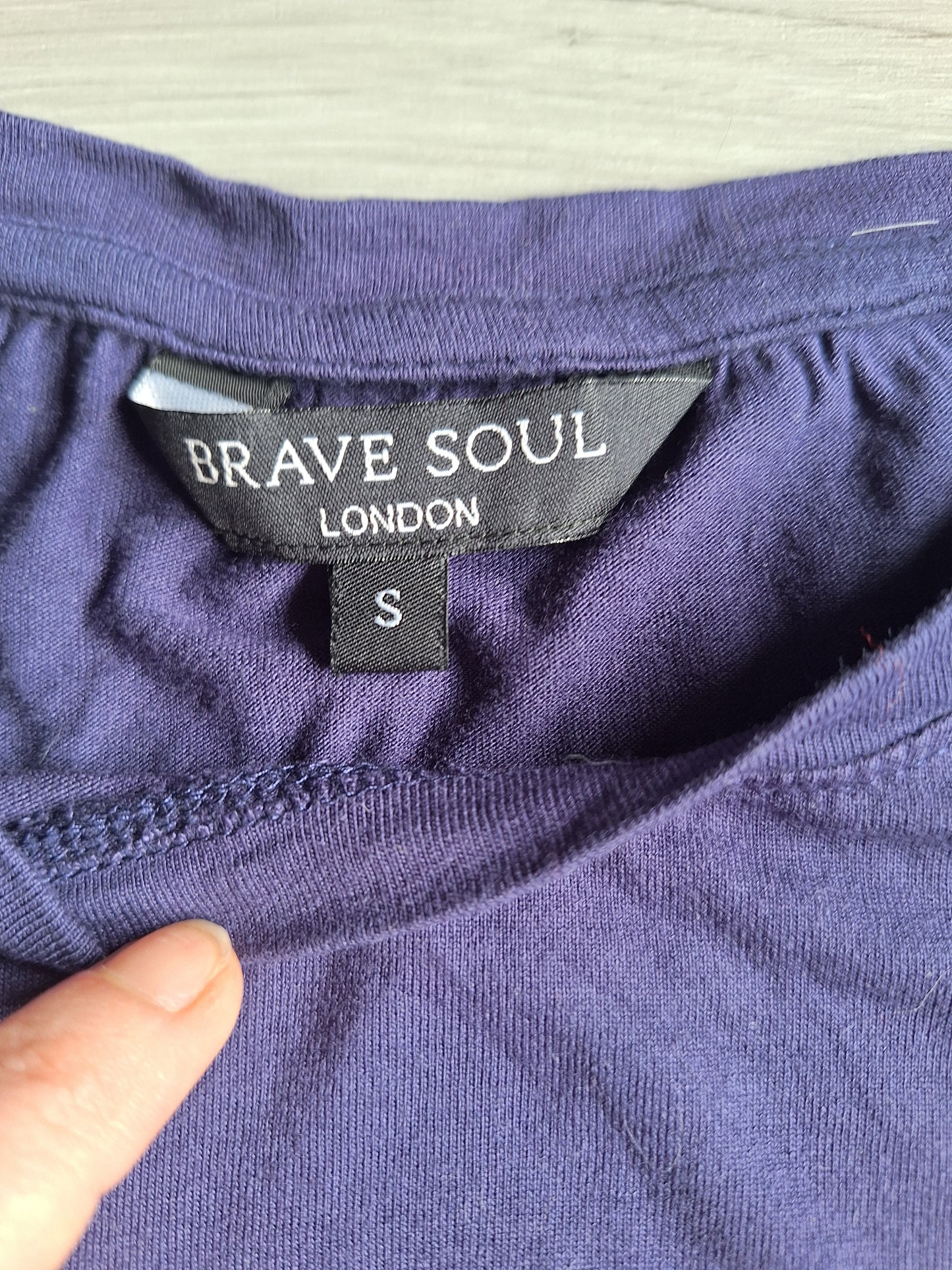 Brave Soul Viskoseshirt Rüschen 36