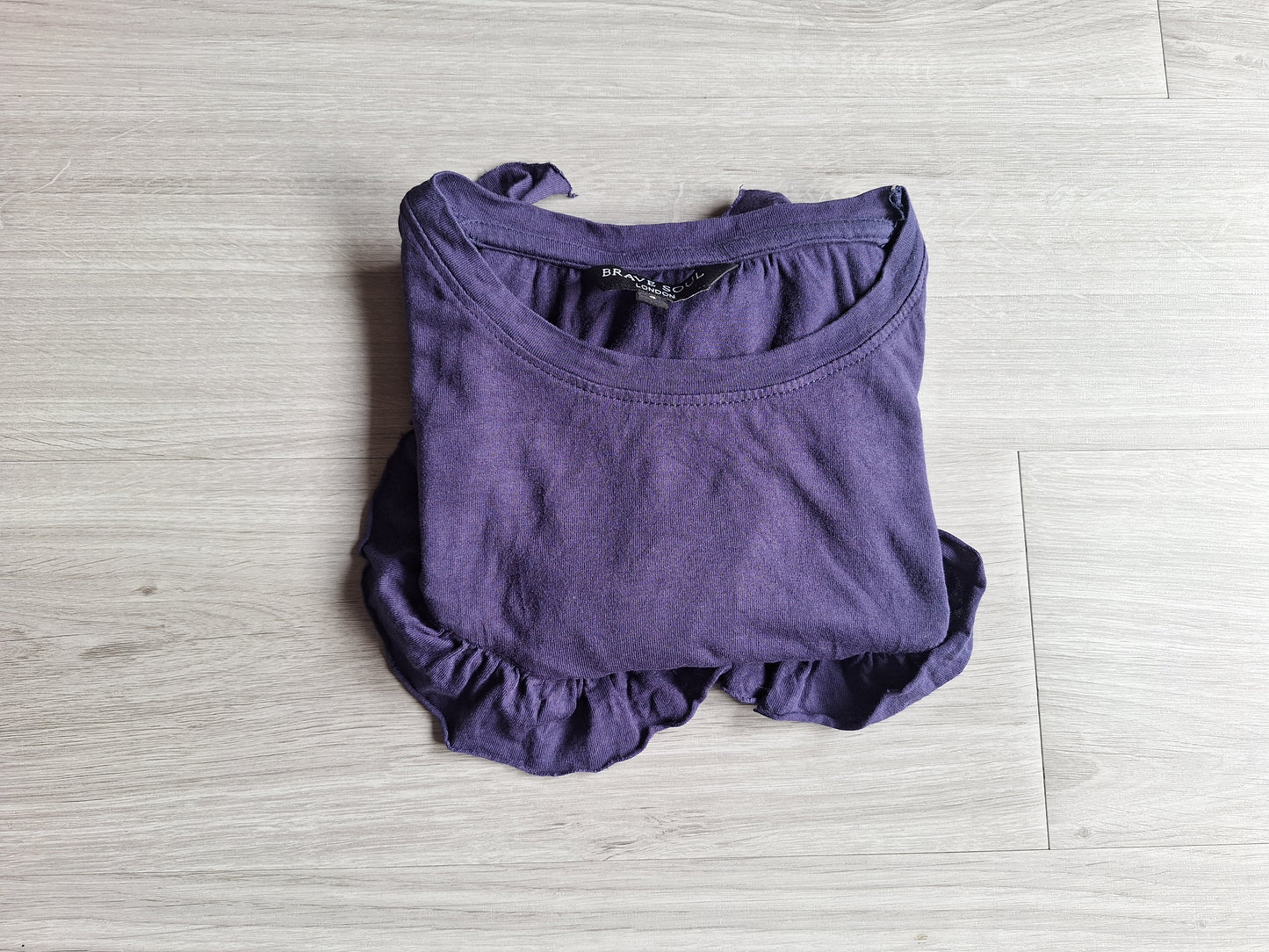 Brave Soul Viskoseshirt Rüschen 36