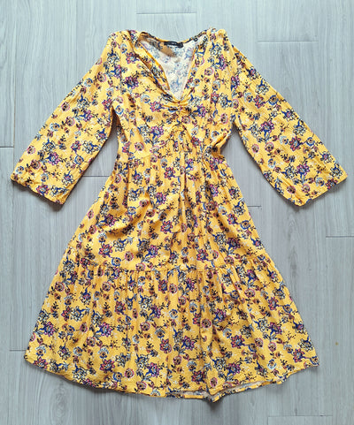 Zero Midikleid Blumenmuster 34