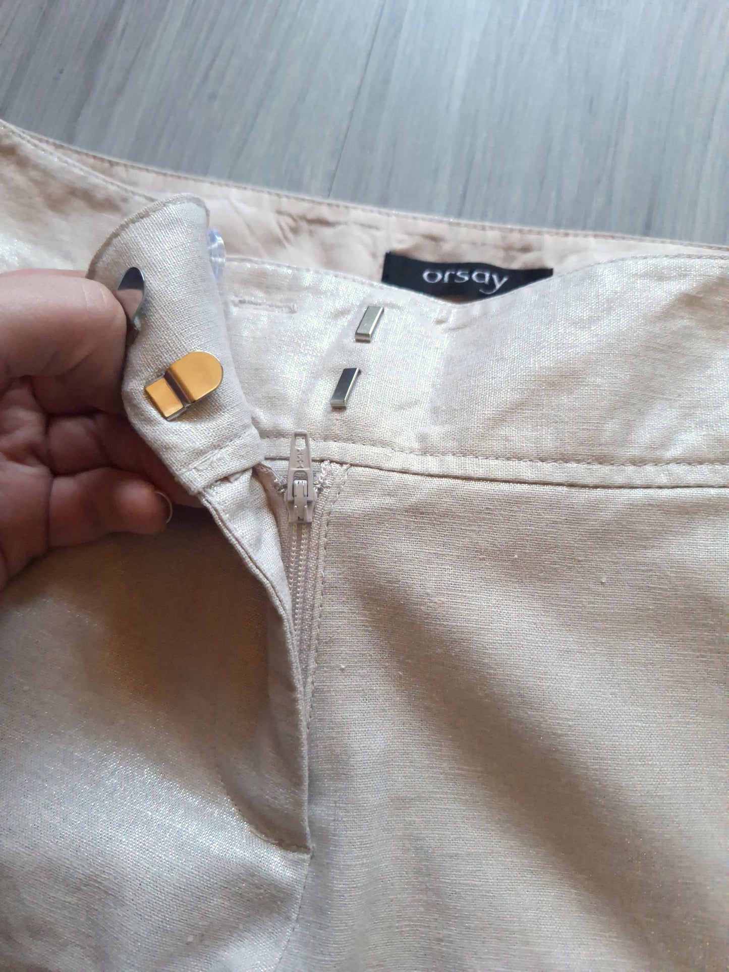 Orsay Leinenhose Schimmer 34