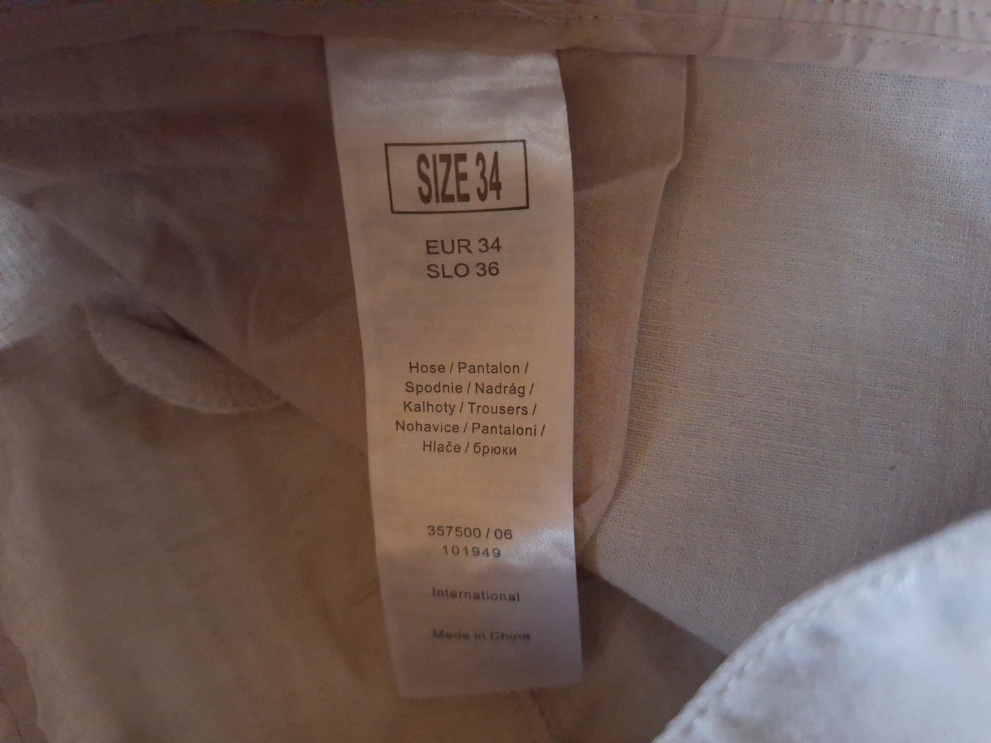 Orsay Leinenhose Schimmer 34