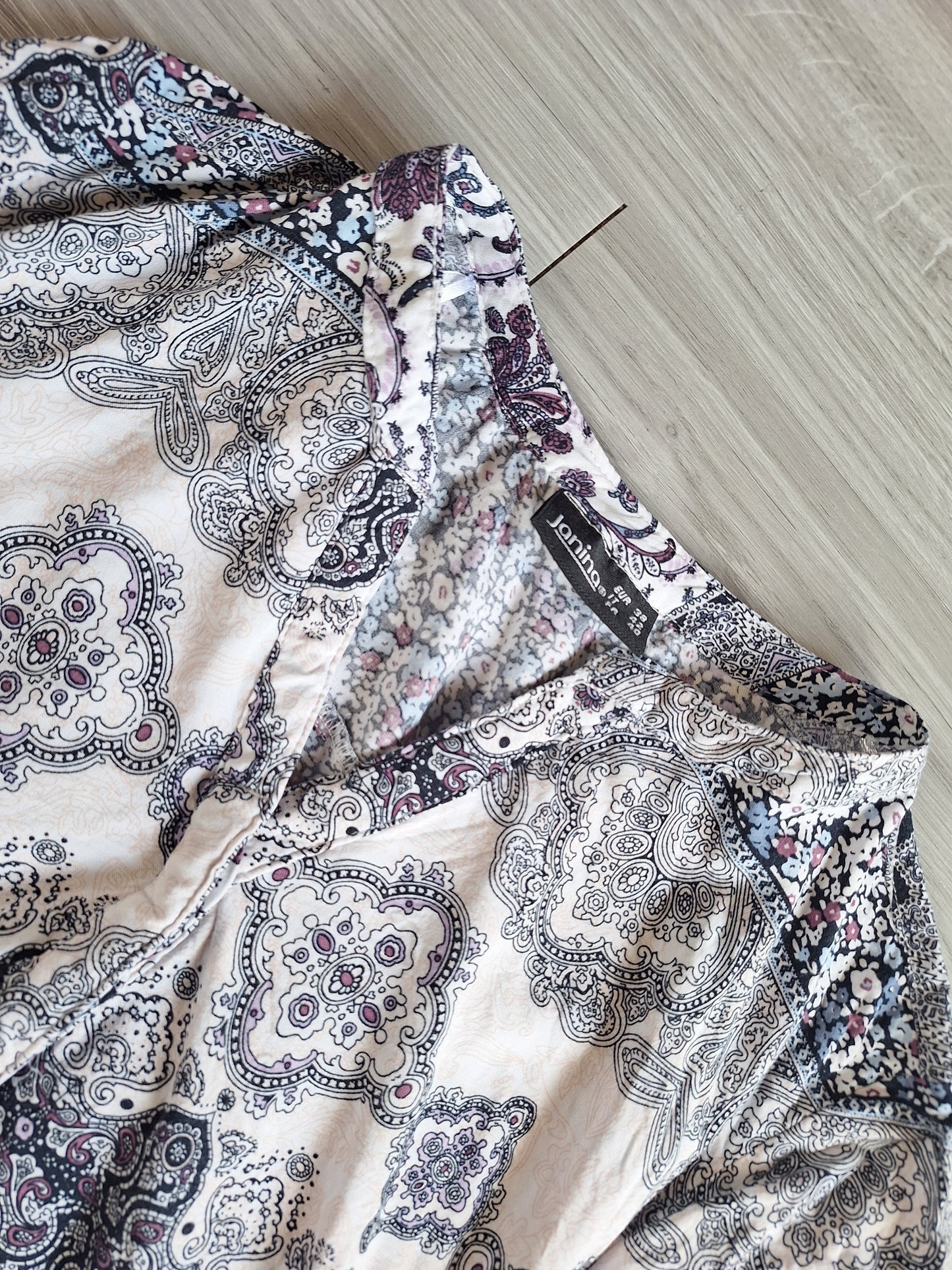 Janina Viskosebluse Paisley 38