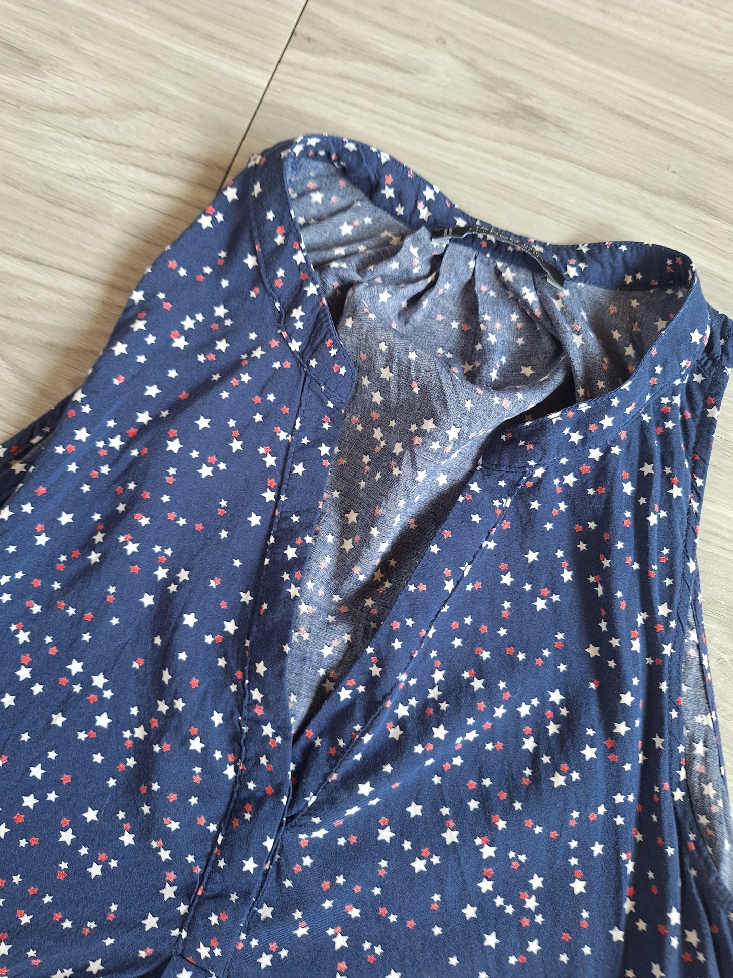 Mango Blusentop Sternenmuster 34
