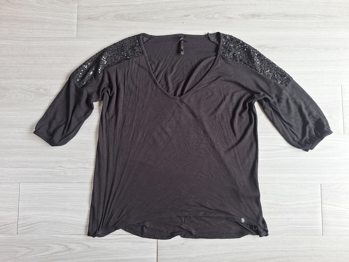 Ley Largo Langarmshirt Pailletten 42