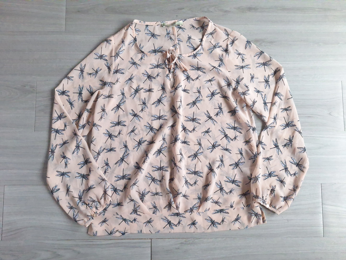 Next Chiffonbluse Libellenmuster 40