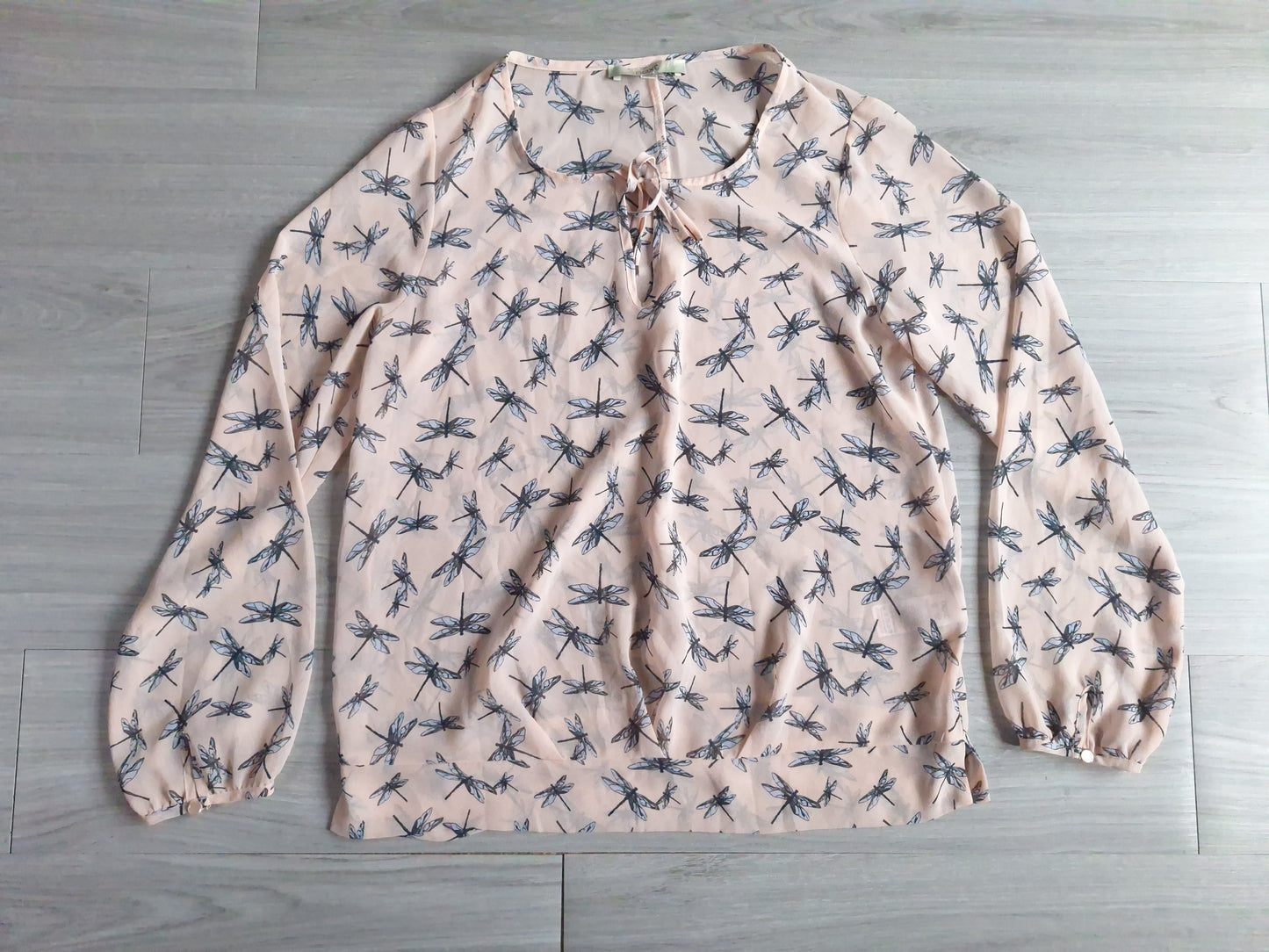 Next Chiffonbluse Libellenmuster 40