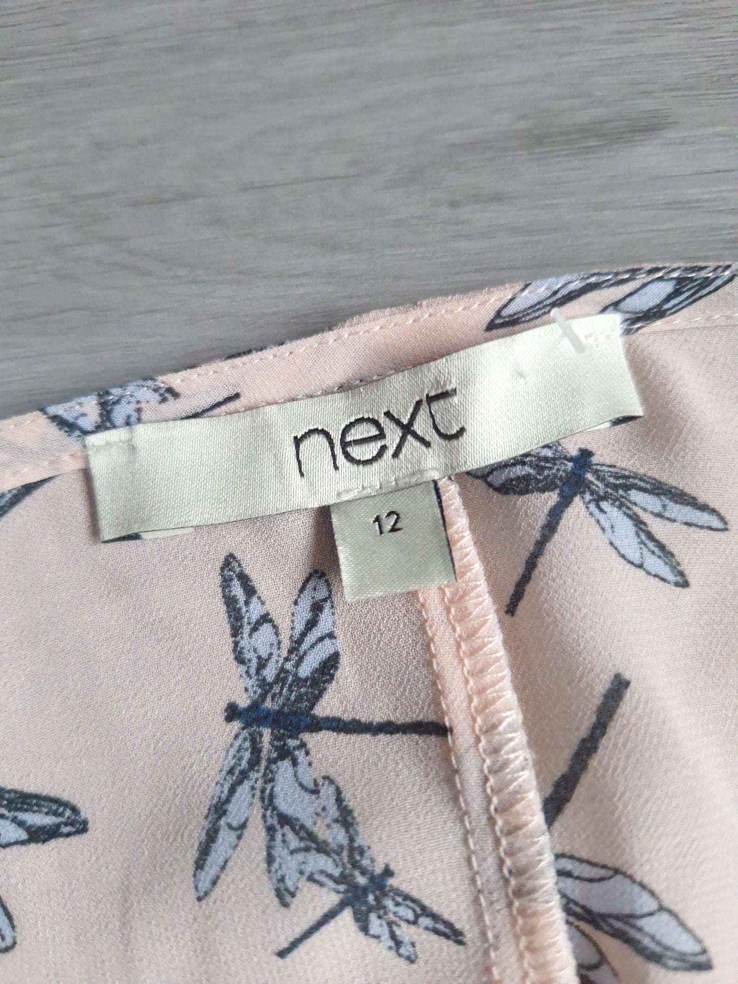 Next Chiffonbluse Libellenmuster 40