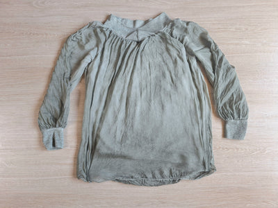 Nani Chiffonbluse Glitzerbündchen 38