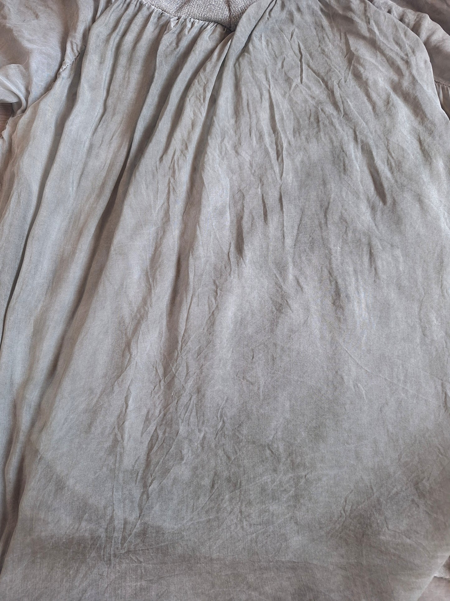 Nani Chiffonbluse Glitzerbündchen 38