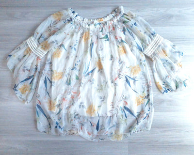 Made in Italy Carmenbluse Floral 42