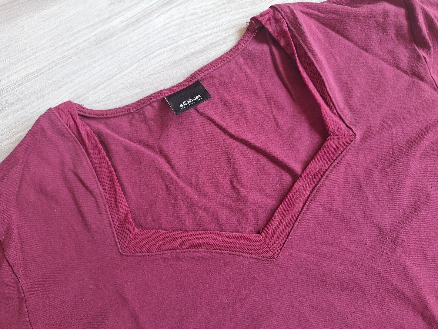 s.Oliver Langarmshirt V-Ausschnitt 38