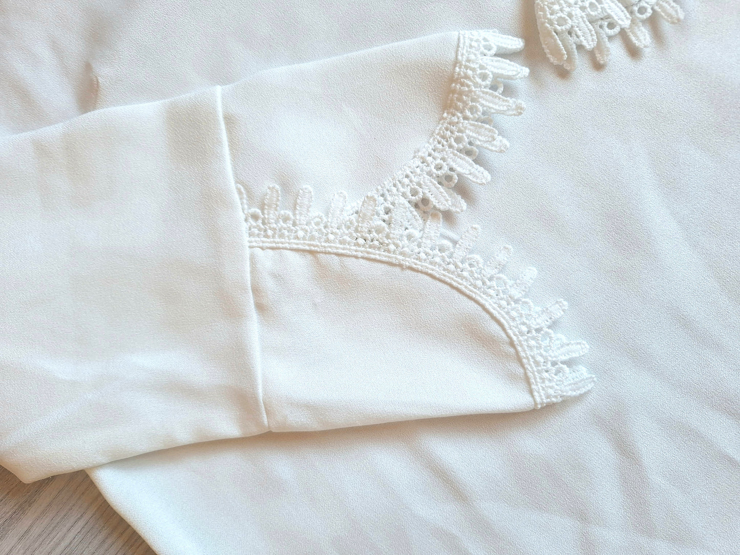 Shein Bluse Spitzenbesatz 38