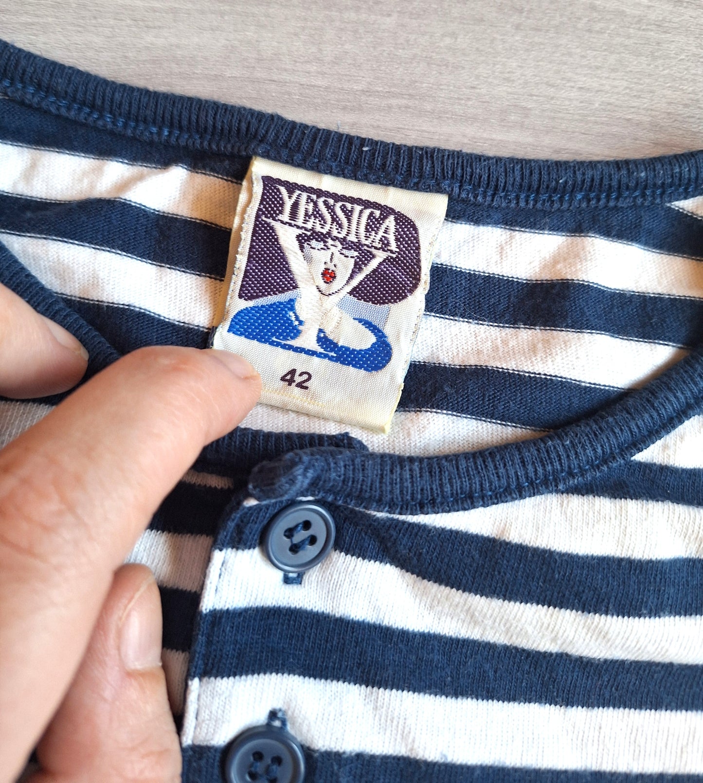 Yessica Shirt Ankerstickerei 42