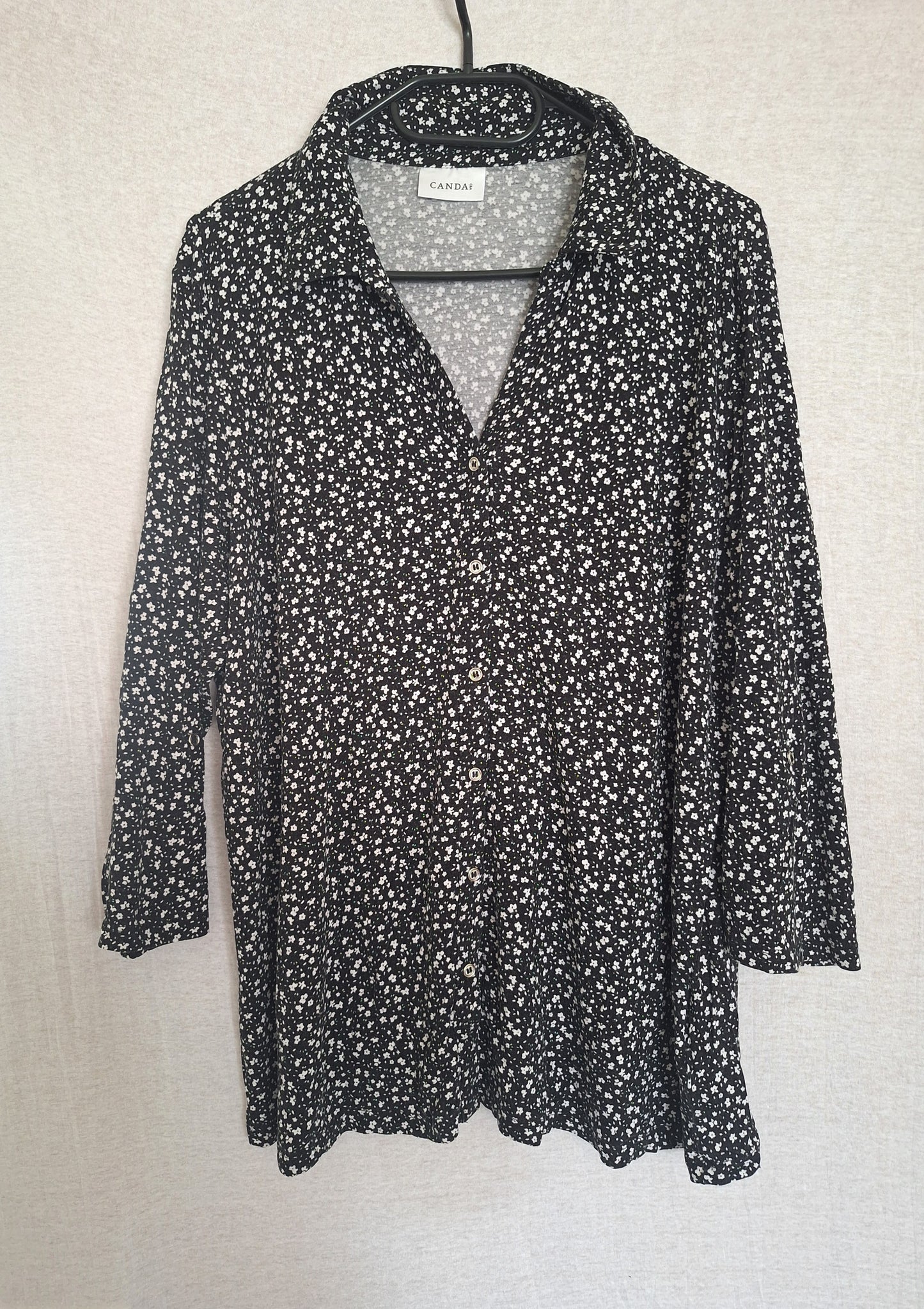 Canda Longbluse Blumenmuster 46
